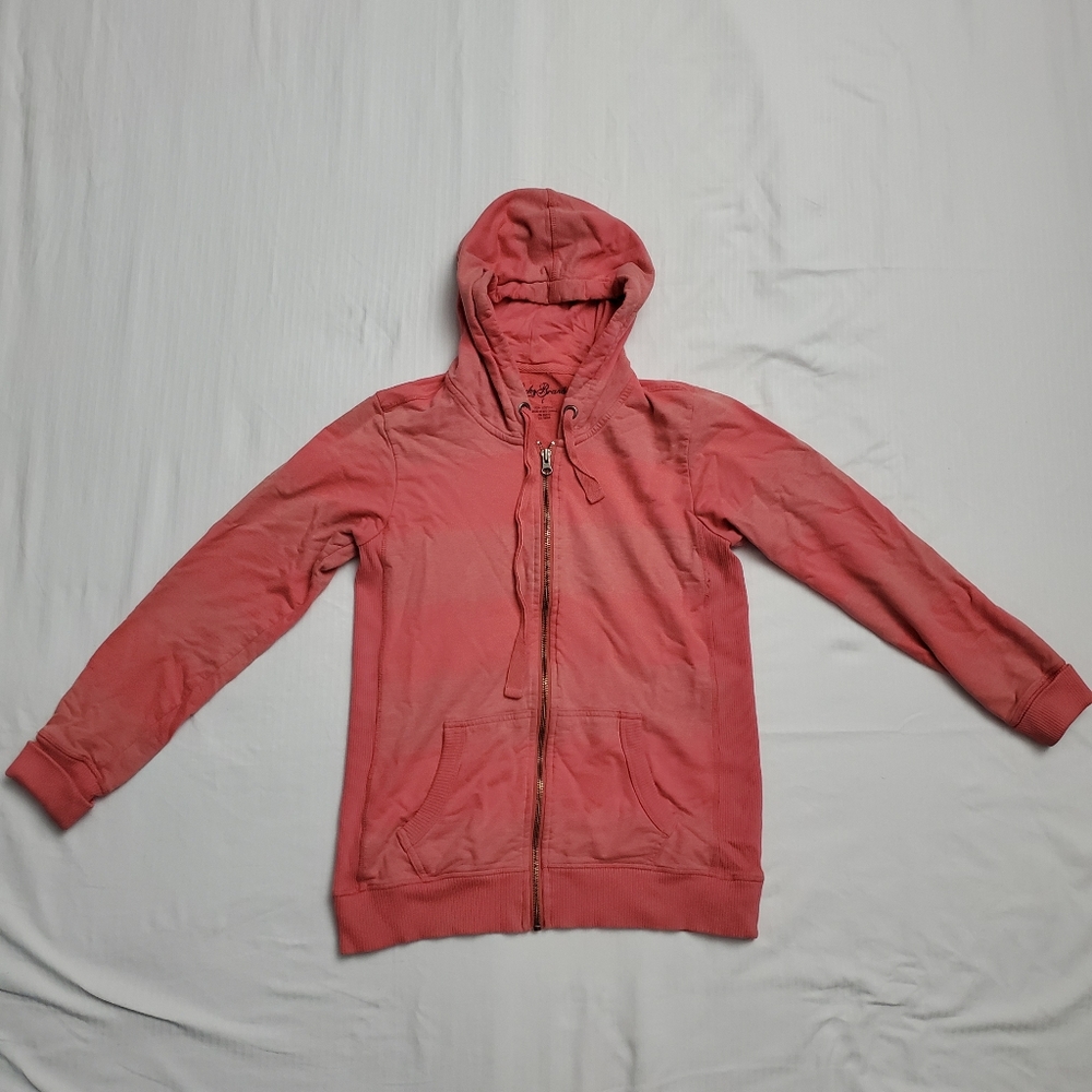 Lucky Brand Pink Striped Hoodie